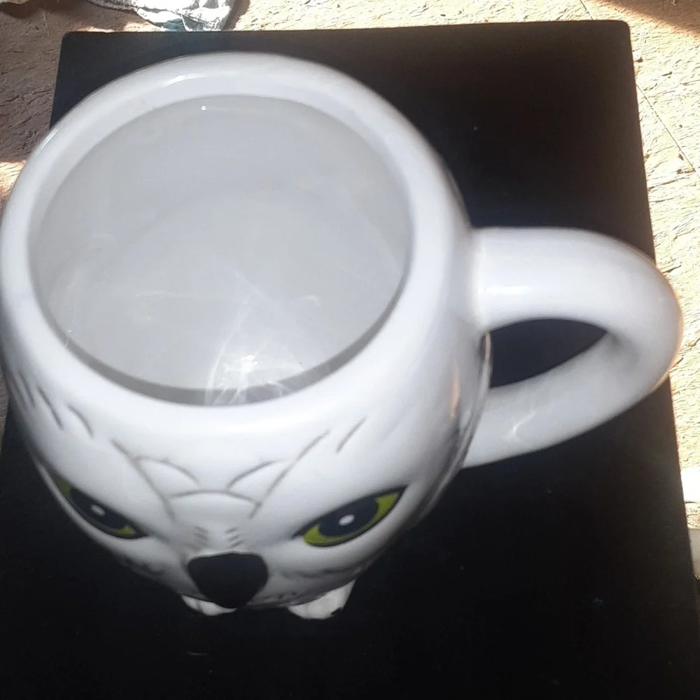 White Owl Ceramic Mug